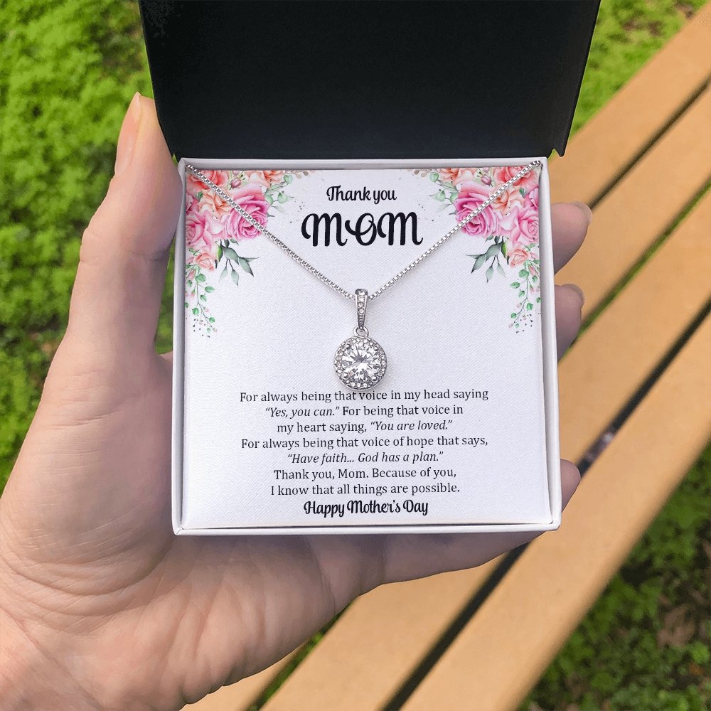 Thank You Mom | For Always Being That Voice | Jewelry | C30187TR, lx-C30187, PB23-WOOD, PROD-2051935, PT-2646, TNM-1, USER-43062 | TageUnlimited