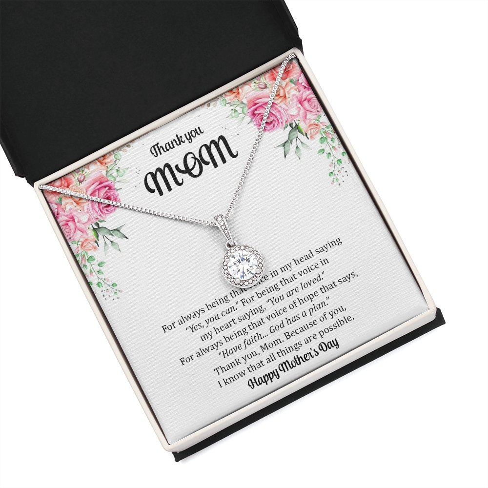 Thank You Mom | For Always Being That Voice | Jewelry | C30187TR, lx-C30187, PB23-WOOD, PROD-2051935, PT-2646, TNM-1, USER-43062 | TageUnlimited