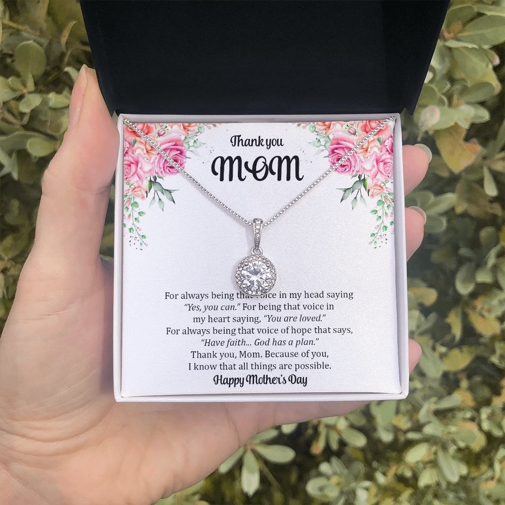 Thank You Mom | For Always Being That Voice | Jewelry | C30187TR, lx-C30187, PB23-WOOD, PROD-2051935, PT-2646, TNM-1, USER-43062 | TageUnlimited