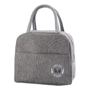 Thermal Lunch Dinner Bags Canvas Gold Letter Handbag Picnic Travel Breakfast Box School Child Convenient Lunch Bag Tote Food Bag | 0 | Tage-Active