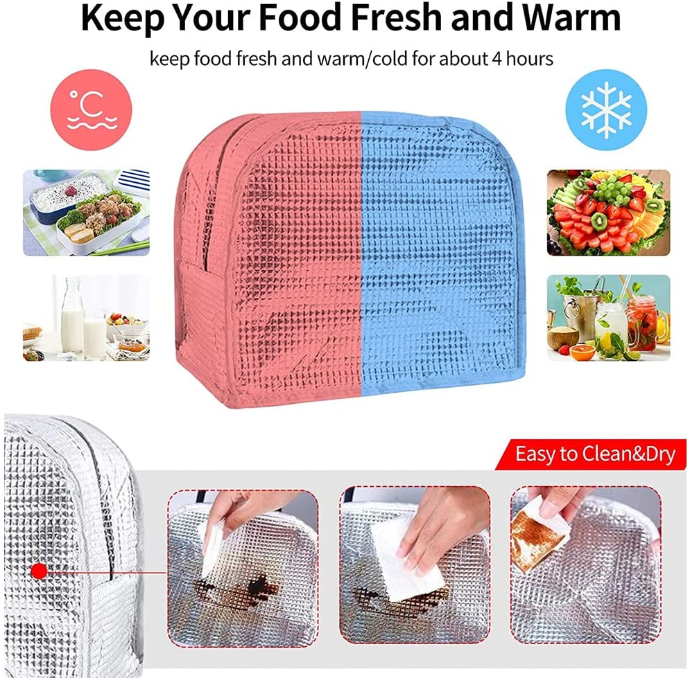Thermal Lunch Dinner Bags Canvas Gold Letter Handbag Picnic Travel Breakfast Box School Child Convenient Lunch Bag Tote Food Bag | 0 | Tage-Active