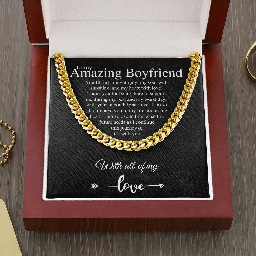 To My Amazing Boyfriend | With All My Love 💗💖 | Jewelry | C30184T, C30184TG, lx-C30184, PB23-WOOD, PROD-1823383, PT-1772, USER-43062 | TageUnlimited