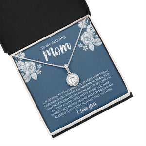 To My Amazing Mom | It Is Difficult To Find Words | Jewelry | C30187TR, lx-C30187, PB23-WOOD, PROD-2030773, PT-2646, TNM-1, USER-43062 | TageUnlimited