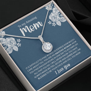 To My Amazing Mom | It Is Difficult To Find Words | Jewelry | C30187TR, lx-C30187, PB23-WOOD, PROD-2030773, PT-2646, TNM-1, USER-43062 | TageUnlimited