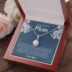 To My Amazing Mom | It Is Difficult To Find Words | Jewelry | C30187TR, lx-C30187, PB23-WOOD, PROD-2030773, PT-2646, TNM-1, USER-43062 | TageUnlimited