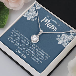 To My Amazing Mom | It Is Difficult To Find Words | Jewelry | C30187TR, lx-C30187, PB23-WOOD, PROD-2030773, PT-2646, TNM-1, USER-43062 | TageUnlimited