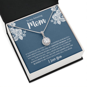 To My Amazing Mom | It Is Difficult To Find Words | Jewelry | C30187TR, lx-C30187, PB23-WOOD, PROD-2030773, PT-2646, TNM-1, USER-43062 | TageUnlimited