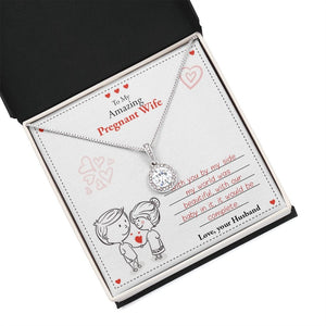 To My Amazing Pregnant Wife | With You (Eternal Hope Necklace) | Jewelry | C30187TR, lx-C30187, PB23-WOOD, PROD-2079755, PT-2646, TNM-1, USER-43062 | TageUnlimited