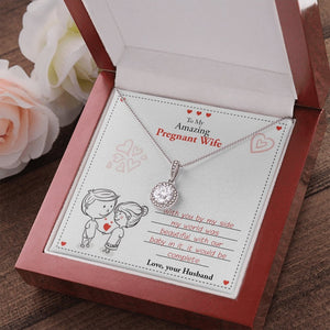 To My Amazing Pregnant Wife | With You (Eternal Hope Necklace) | Jewelry | C30187TR, lx-C30187, PB23-WOOD, PROD-2079755, PT-2646, TNM-1, USER-43062 | TageUnlimited