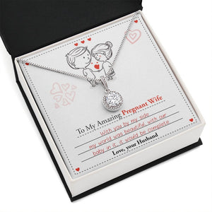 To My Amazing Pregnant Wife | With You (Eternal Hope Necklace) | Jewelry | C30187TR, lx-C30187, PB23-WOOD, PROD-2083278, PT-2646, TNM-1, USER-43062 | TageUnlimited