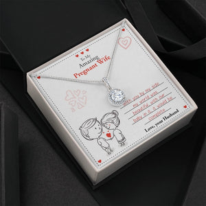 To My Amazing Pregnant Wife | With You (Eternal Hope Necklace) | Jewelry | C30187TR, lx-C30187, PB23-WOOD, PROD-2079755, PT-2646, TNM-1, USER-43062 | TageUnlimited