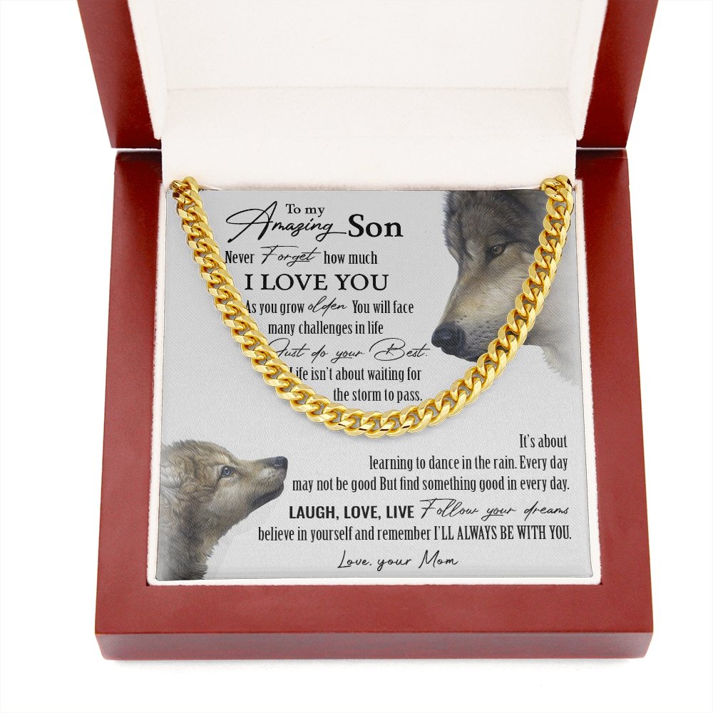 To My Amazing Son | I'll Always Be With You ❤️🔥 | Jewelry | C30184T, C30184TG, lx-C30184, PB23-WOOD, PROD-1917818, PT-1772, USER-43062 | TageUnlimited