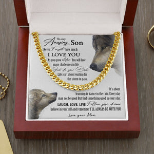 To My Amazing Son | I'll Always Be With You ❤️🔥 | Jewelry | C30184T, C30184TG, lx-C30184, PB23-WOOD, PROD-1917818, PT-1772, USER-43062 | TageUnlimited