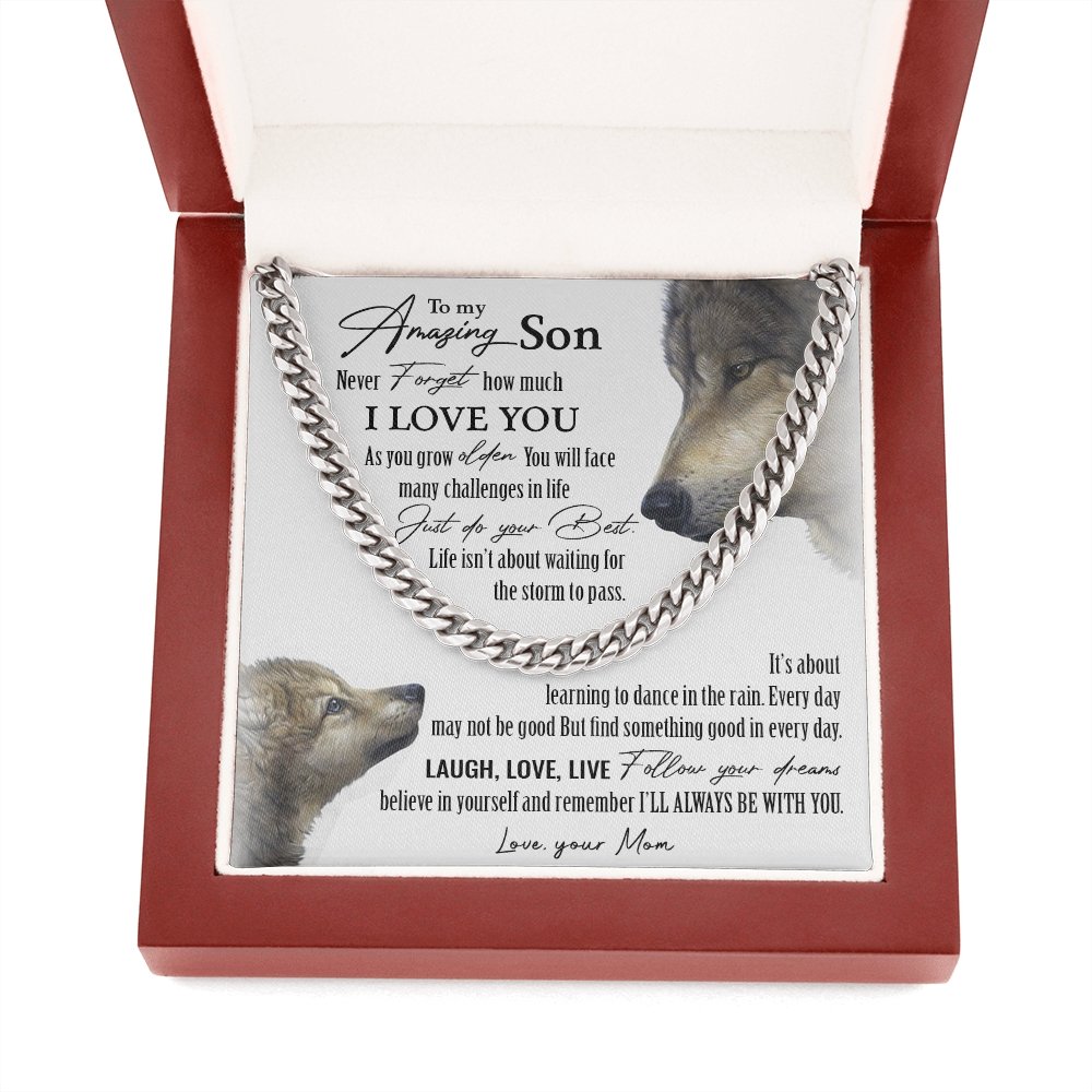 To My Amazing Son | I'll Always Be With You ❤️🔥 | Jewelry | C30184T, C30184TG, lx-C30184, PB23-WOOD, PROD-1917818, PT-1772, USER-43062 | TageUnlimited