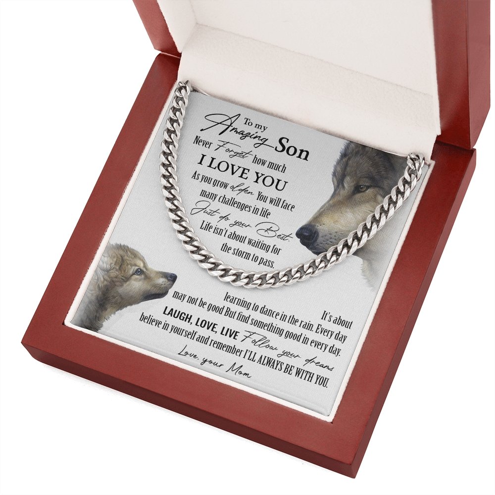 To My Amazing Son | I'll Always Be With You ❤️🔥 | Jewelry | C30184T, C30184TG, lx-C30184, PB23-WOOD, PROD-1917818, PT-1772, USER-43062 | TageUnlimited