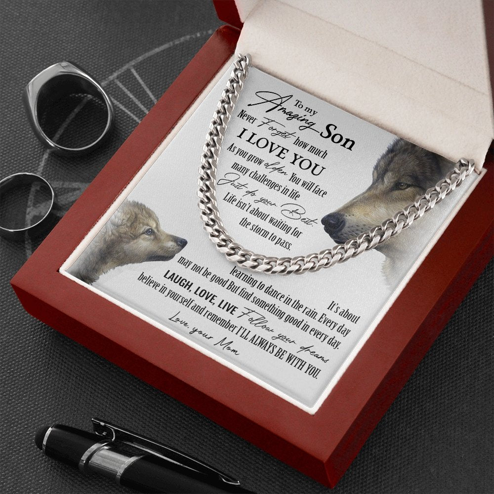To My Amazing Son | I'll Always Be With You ❤️🔥 | Jewelry | C30184T, C30184TG, lx-C30184, PB23-WOOD, PROD-1917818, PT-1772, USER-43062 | TageUnlimited