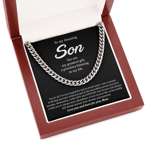 To My Amazing Son | You Are My Greatest Gift ❤️💎 | Jewelry | C30184T, C30184TG, lx-C30184, PB23-WOOD, PROD-1897935, PT-1772, USER-43062 | TageUnlimited