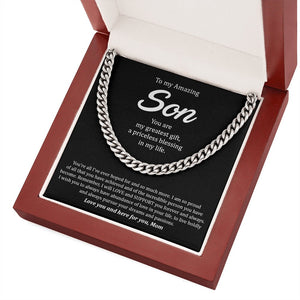 To My Amazing Son | You Are My Greatest Gift ❤️💎 | Jewelry | C30184T, C30184TG, lx-C30184, PB23-WOOD, PROD-1897935, PT-1772, USER-43062 | TageUnlimited