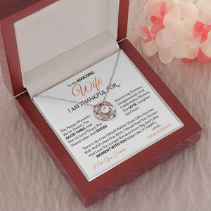 To My Amazing Wife | Love Knot Necklace 💓💎 | Jewelry | C30011TG, C30011TR, lx-C30011, PB23-WOOD, PROD-1517569, PT-922, TNM-1, USER-43062, WARRANTY-UPSELL | TageUnlimited