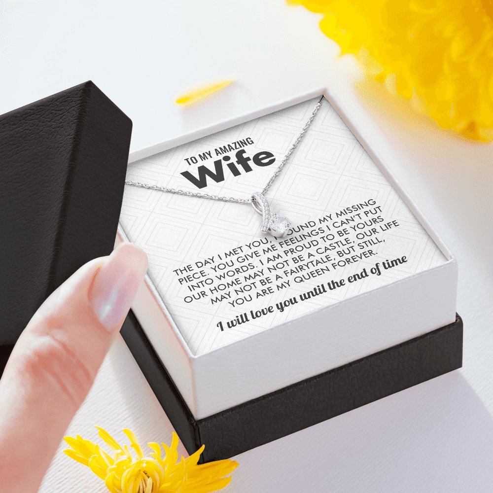 To My Amazing Wife | My Queen Forever 👑 | Jewelry | C30084TG, C30084TR, lx-C30084, PB23-WOOD, PROD-1583000, PT-930, TNM-1, USER-43062, WARRANTY-UPSELL | TageUnlimited