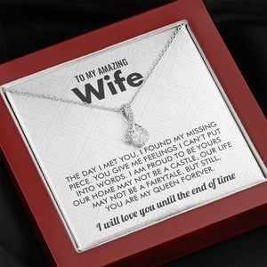To My Amazing Wife | My Queen Forever 👑 | Jewelry | C30084TG, C30084TR, lx-C30084, PB23-WOOD, PROD-1583000, PT-930, TNM-1, USER-43062, WARRANTY-UPSELL | TageUnlimited