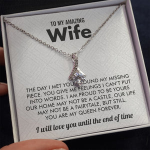 To My Amazing Wife | My Queen Forever 👑 | Jewelry | C30084TG, C30084TR, lx-C30084, PB23-WOOD, PROD-1583000, PT-930, TNM-1, USER-43062, WARRANTY-UPSELL | TageUnlimited