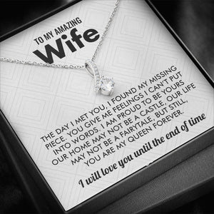 To My Amazing Wife | My Queen Forever 👑 | Jewelry | C30084TG, C30084TR, lx-C30084, PB23-WOOD, PROD-1583000, PT-930, TNM-1, USER-43062, WARRANTY-UPSELL | TageUnlimited