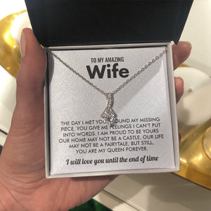 To My Amazing Wife | My Queen Forever 👑 | Jewelry | C30084TG, C30084TR, lx-C30084, PB23-WOOD, PROD-1583000, PT-930, TNM-1, USER-43062, WARRANTY-UPSELL | TageUnlimited