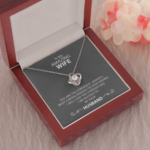 To My Amazing Wife | Strongest and Bravest Necklace 💎💓 | Jewelry | C30011TG, C30011TR, lx-C30011, PB23-WOOD, PROD-1582905, PT-922, TNM-1, USER-43062, WARRANTY-UPSELL | TageUnlimited