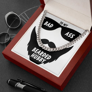 To My Badass Husband | Bearded Hubby ❤️🧔 | Jewelry | C30184T, C30184TG, lx-C30184, PB23-WOOD, PROD-1822826, PT-1772, USER-43062 | TageUnlimited