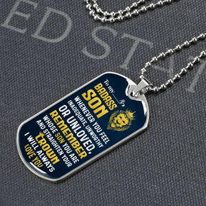 To My Badass Son | Whenever You Feel | Jewelry | A1014T, A1014TG, G007T, G007TG, lx-G007, PROD-1957275, PT-133, TNM-1, USER-43062 | TageUnlimited