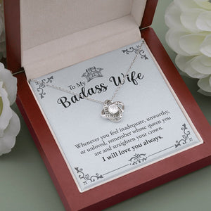 To My Badass Wife | Love You Always 💖❤️ | Jewelry | C30011TG, C30011TR, lx-C30011, PB23-WOOD, PROD-1572430, PT-922, TNM-1, USER-43062, WARRANTY-UPSELL | TageUnlimited