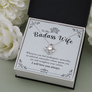 To My Badass Wife | Love You Always 💖❤️ | Jewelry | C30011TG, C30011TR, lx-C30011, PB23-WOOD, PROD-1572430, PT-922, TNM-1, USER-43062, WARRANTY-UPSELL | TageUnlimited