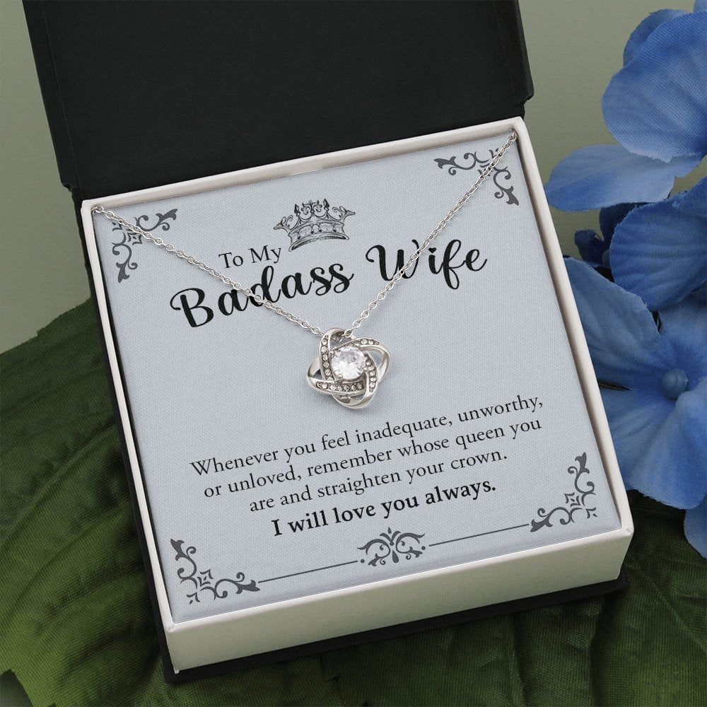 To My Badass Wife | Love You Always 💖❤️ | Jewelry | C30011TG, C30011TR, lx-C30011, PB23-WOOD, PROD-1572430, PT-922, TNM-1, USER-43062, WARRANTY-UPSELL | TageUnlimited