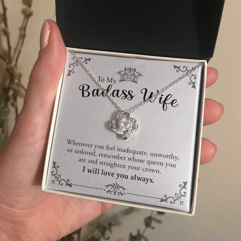 To My Badass Wife | Love You Always 💖❤️ | Jewelry | C30011TG, C30011TR, lx-C30011, PB23-WOOD, PROD-1572430, PT-922, TNM-1, USER-43062, WARRANTY-UPSELL | TageUnlimited