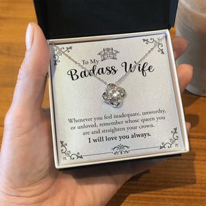 To My Badass Wife | Love You Always 💖❤️ | Jewelry | C30011TG, C30011TR, lx-C30011, PB23-WOOD, PROD-1572430, PT-922, TNM-1, USER-43062, WARRANTY-UPSELL | TageUnlimited