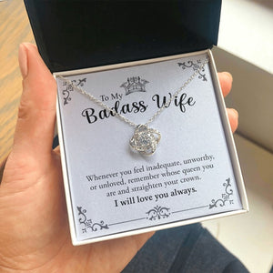 To My Badass Wife | Love You Always 💖❤️ | Jewelry | C30011TG, C30011TR, lx-C30011, PB23-WOOD, PROD-1572430, PT-922, TNM-1, USER-43062, WARRANTY-UPSELL | TageUnlimited