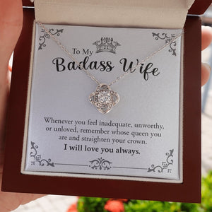 To My Badass Wife | Love You Always 💖❤️ | Jewelry | C30011TG, C30011TR, lx-C30011, PB23-WOOD, PROD-1572430, PT-922, TNM-1, USER-43062, WARRANTY-UPSELL | TageUnlimited