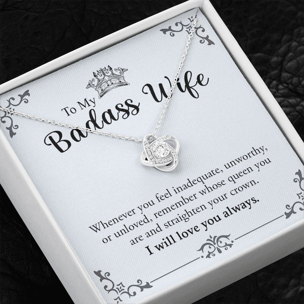 To My Badass Wife | Love You Always 💖❤️ | Jewelry | C30011TG, C30011TR, lx-C30011, PB23-WOOD, PROD-1572430, PT-922, TNM-1, USER-43062, WARRANTY-UPSELL | TageUnlimited