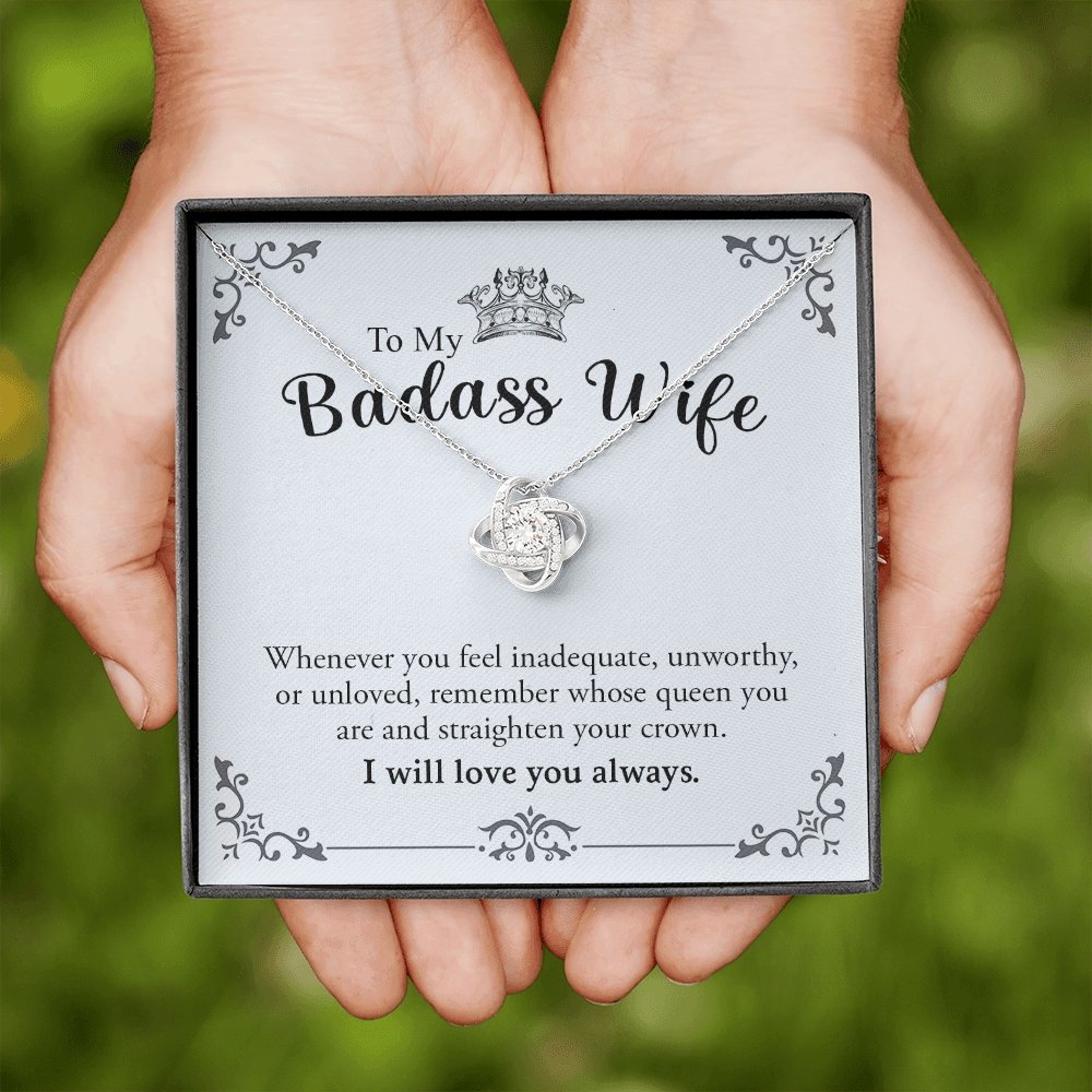 To My Badass Wife | Love You Always 💖❤️ | Jewelry | C30011TG, C30011TR, lx-C30011, PB23-WOOD, PROD-1572430, PT-922, TNM-1, USER-43062, WARRANTY-UPSELL | TageUnlimited