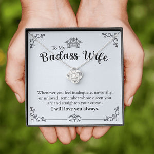 To My Badass Wife | Love You Always 💖❤️ | Jewelry | C30011TG, C30011TR, lx-C30011, PB23-WOOD, PROD-1572430, PT-922, TNM-1, USER-43062, WARRANTY-UPSELL | TageUnlimited