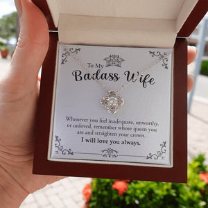 To My Badass Wife | Love You Always 💖❤️ | Jewelry | C30011TG, C30011TR, lx-C30011, PB23-WOOD, PROD-1572430, PT-922, TNM-1, USER-43062, WARRANTY-UPSELL | TageUnlimited