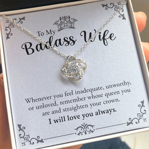 To My Badass Wife | Love You Always 💖❤️ | Jewelry | C30011TG, C30011TR, lx-C30011, PB23-WOOD, PROD-1572430, PT-922, TNM-1, USER-43062, WARRANTY-UPSELL | TageUnlimited