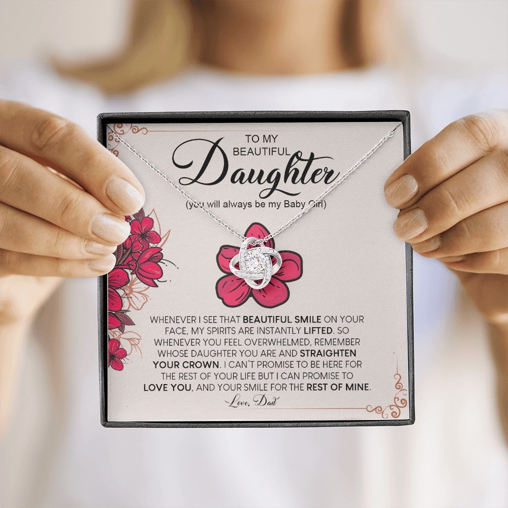 To My Beautiful Daughter | Always Be My Baby Girl ❤️🌺 | Jewelry | C30011TG, C30011TR, lx-C30011, PB23-WOOD, PROD-1883652, PT-922, TNM-1, USER-43062 | TageUnlimited