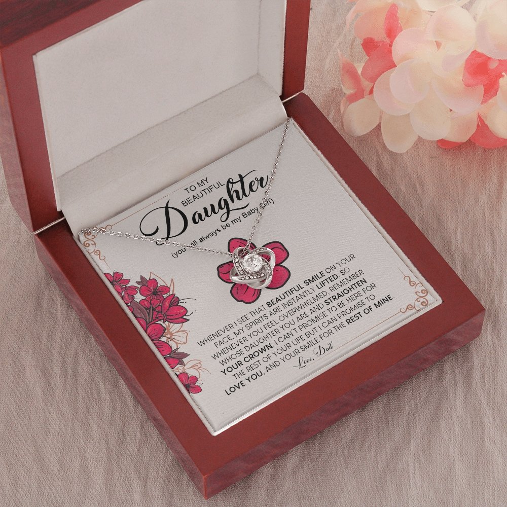 To My Beautiful Daughter | Always Be My Baby Girl ❤️🌺 | Jewelry | C30011TG, C30011TR, lx-C30011, PB23-WOOD, PROD-1883652, PT-922, TNM-1, USER-43062 | TageUnlimited