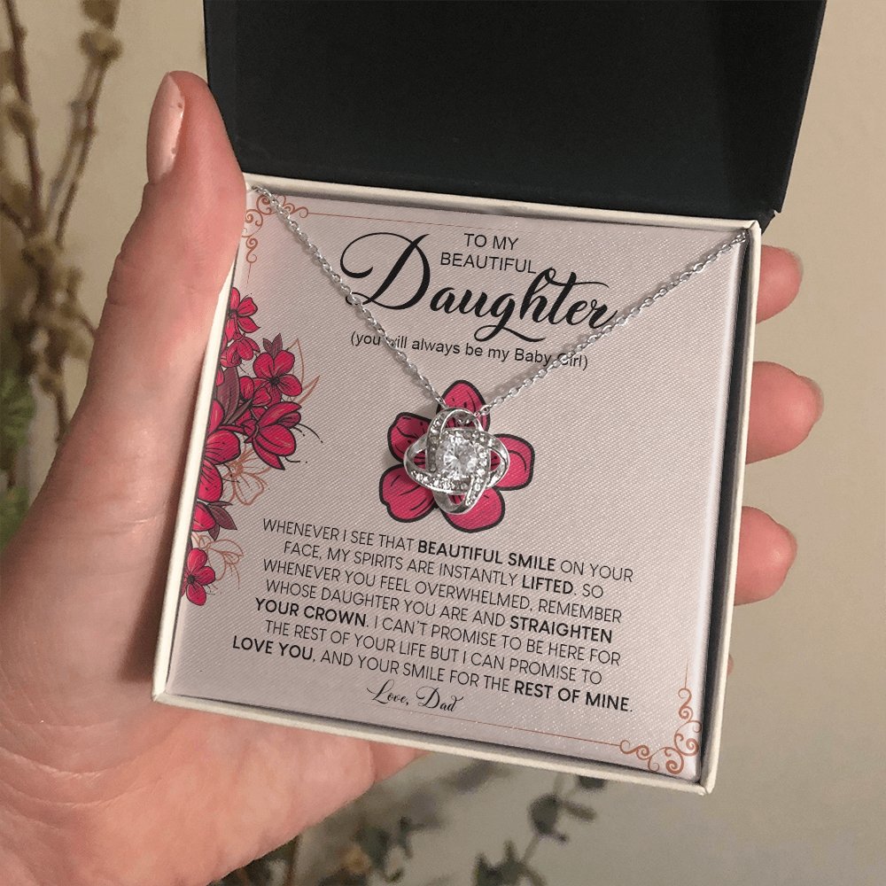 To My Beautiful Daughter | Always Be My Baby Girl ❤️🌺 | Jewelry | C30011TG, C30011TR, lx-C30011, PB23-WOOD, PROD-1883652, PT-922, TNM-1, USER-43062 | TageUnlimited