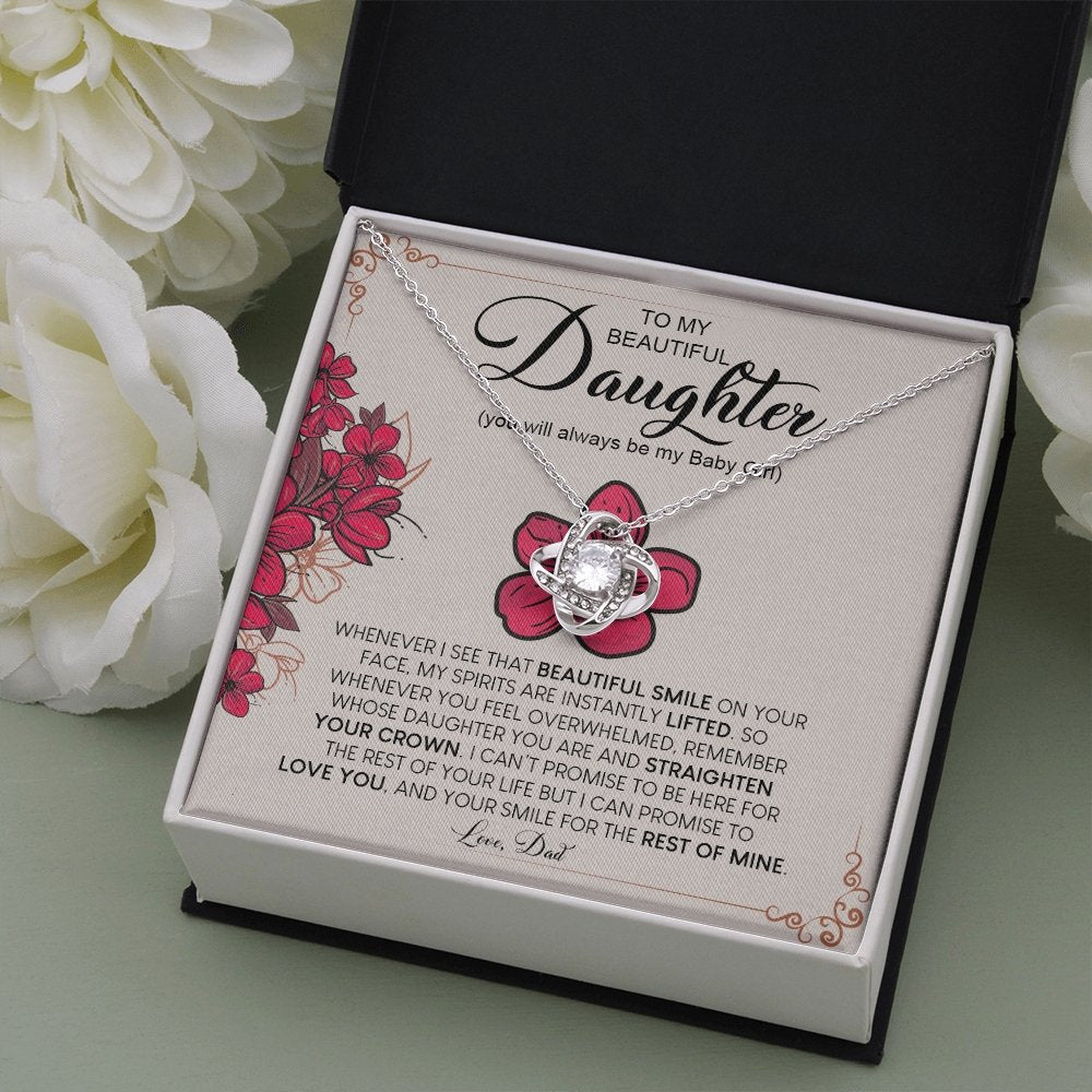 To My Beautiful Daughter | Always Be My Baby Girl ❤️🌺 | Jewelry | C30011TG, C30011TR, lx-C30011, PB23-WOOD, PROD-1883652, PT-922, TNM-1, USER-43062 | TageUnlimited