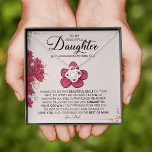 To My Beautiful Daughter | Always Be My Baby Girl ❤️🌺 | Jewelry | C30011TG, C30011TR, lx-C30011, PB23-WOOD, PROD-1883652, PT-922, TNM-1, USER-43062 | TageUnlimited