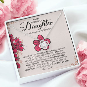 To My Beautiful Daughter | Always Be My Baby Girl ❤️🌺 | Jewelry | C30011TG, C30011TR, lx-C30011, PB23-WOOD, PROD-1883652, PT-922, TNM-1, USER-43062 | TageUnlimited