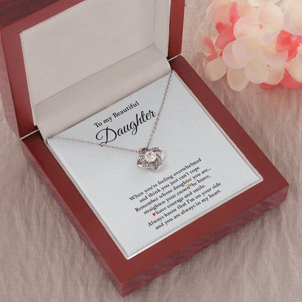 To My Beautiful Daughter | Always In My Heart ❤️💎 | Jewelry | C30011TG, C30011TR, lx-C30011, PB23-WOOD, PROD-1859594, PT-922, TNM-1, USER-43062 | TageUnlimited